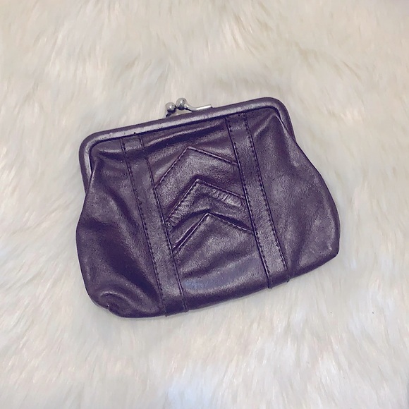 Vintage 50’s/60’s Genuine Leather:Suede Silver Snap-Lock👝Coin👛Pouch💄Makeup - Picture 4 of 16